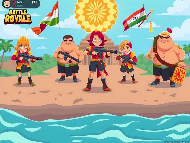 Pixel Battle Royale gameplay screenshot